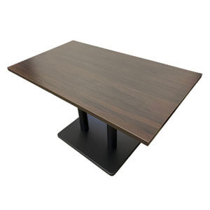 T-メラミン樹脂エッジテーブル 1200×700 角ベース脚