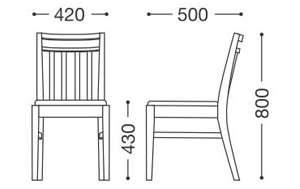 カルースト（既製品）店舗用 木製椅子｜業務用家具のE家具.jp