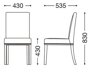 レスタック3型(鋲打ち仕上げ)サイズ