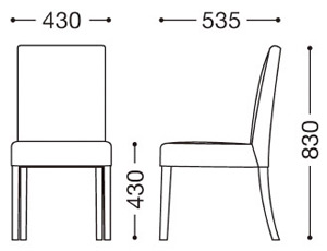 レスタック（既製品）｜店舗用 木製椅子｜業務用家具のE家具.jp
