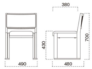 根来椅子サイズ