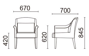 ロールアームサイズ