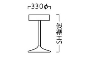 C-3333｜一本脚カウンターチェアー｜業務用家具のE家具.jp