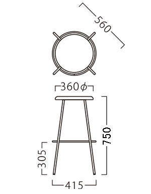 サブレスタンドサイズ
