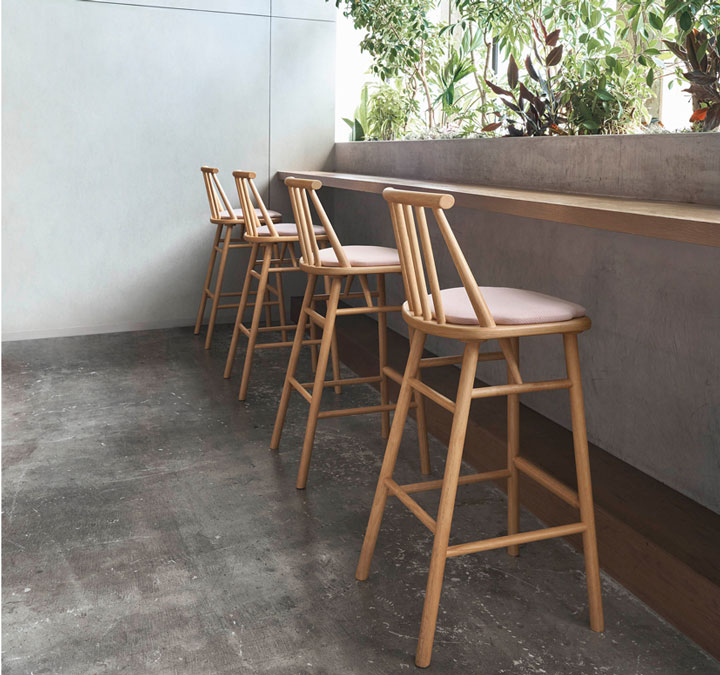アマレカウンター｜スタンドチェア｜木製カウンター椅子｜E家具.jp