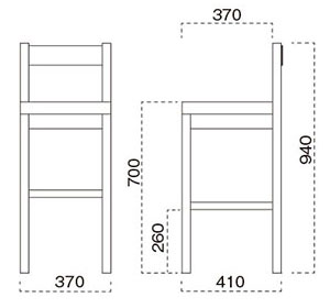 千鳥スタンド椅子サイズ