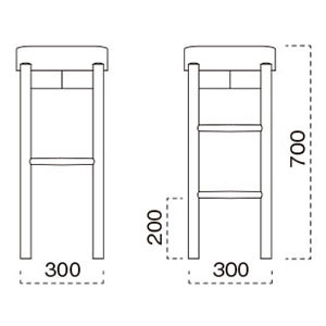 丹波スタンド椅子サイズ