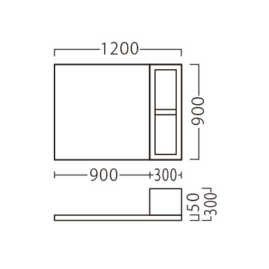 ブックボックス付マットC900付マットC900サイズ