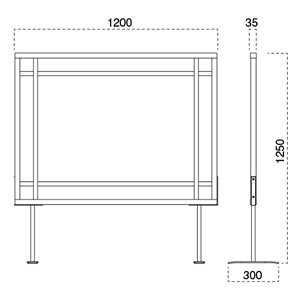 衝立6180-9127 ヨコサイズ