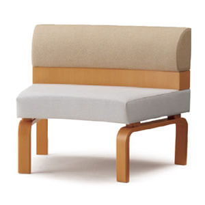 ドリーム・ロビーチェア1人掛け(背丸)