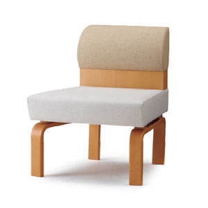 ドリーム・ロビーチェア1人掛け(逆丸)