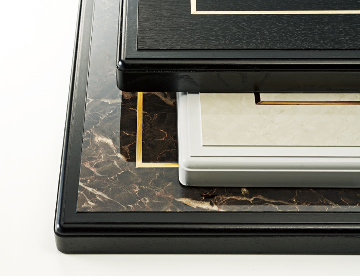  メラミン化粧板/真鍮入