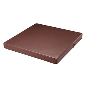 レザー座布団(大)50厚 500角 茶色
